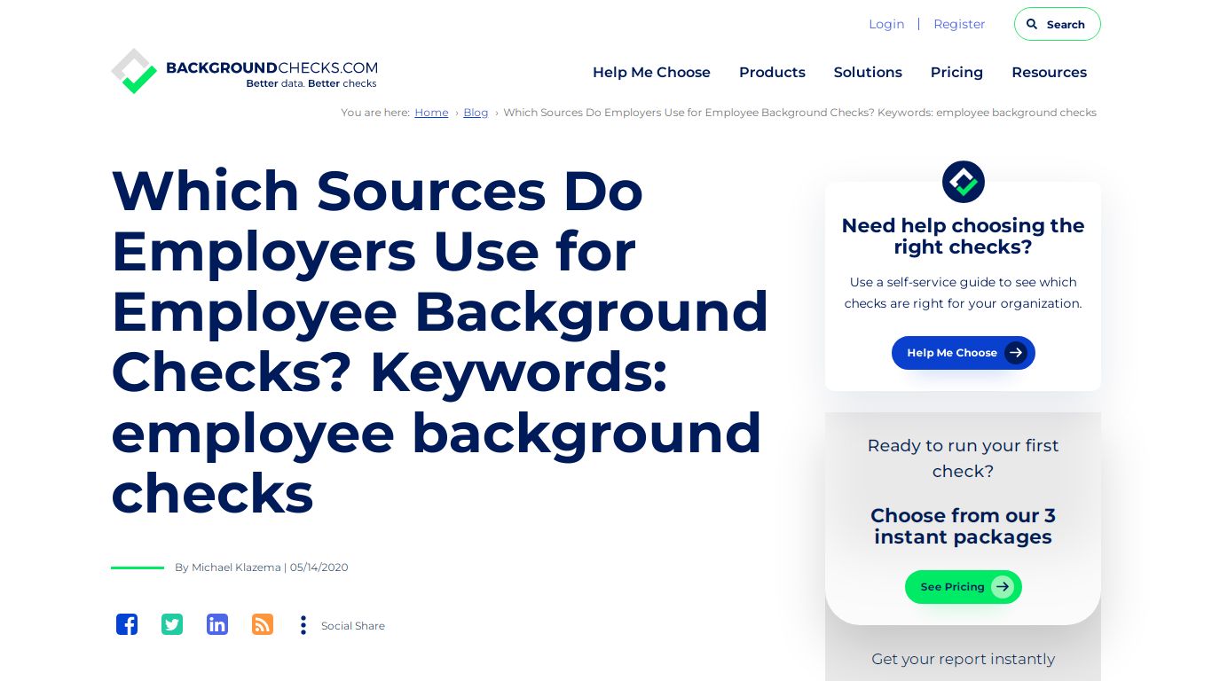 Which Sources Do Employers Use for Employee Background Checks? Keywords ...